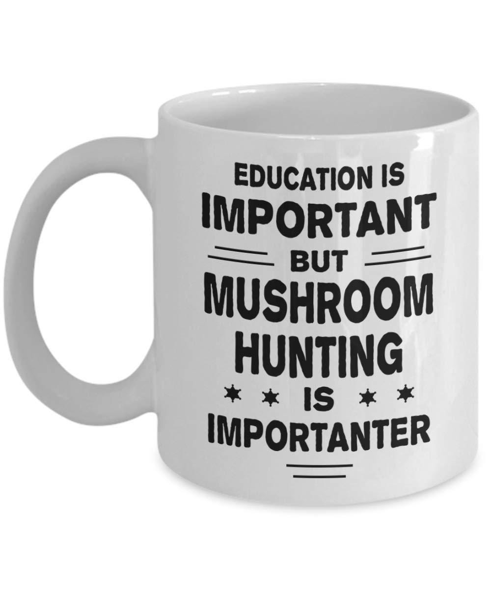 Mushroom Hunting Mug: Funny Novelty Coffee Cup - UK Made
