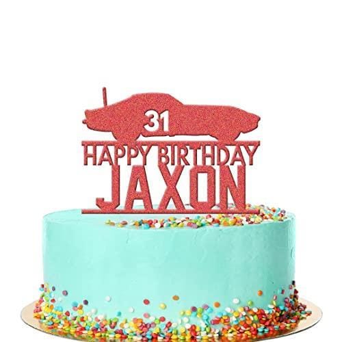 Personalised Acrylic Kids Boys Racing Car Birthday Cake Topper Decoration Gift