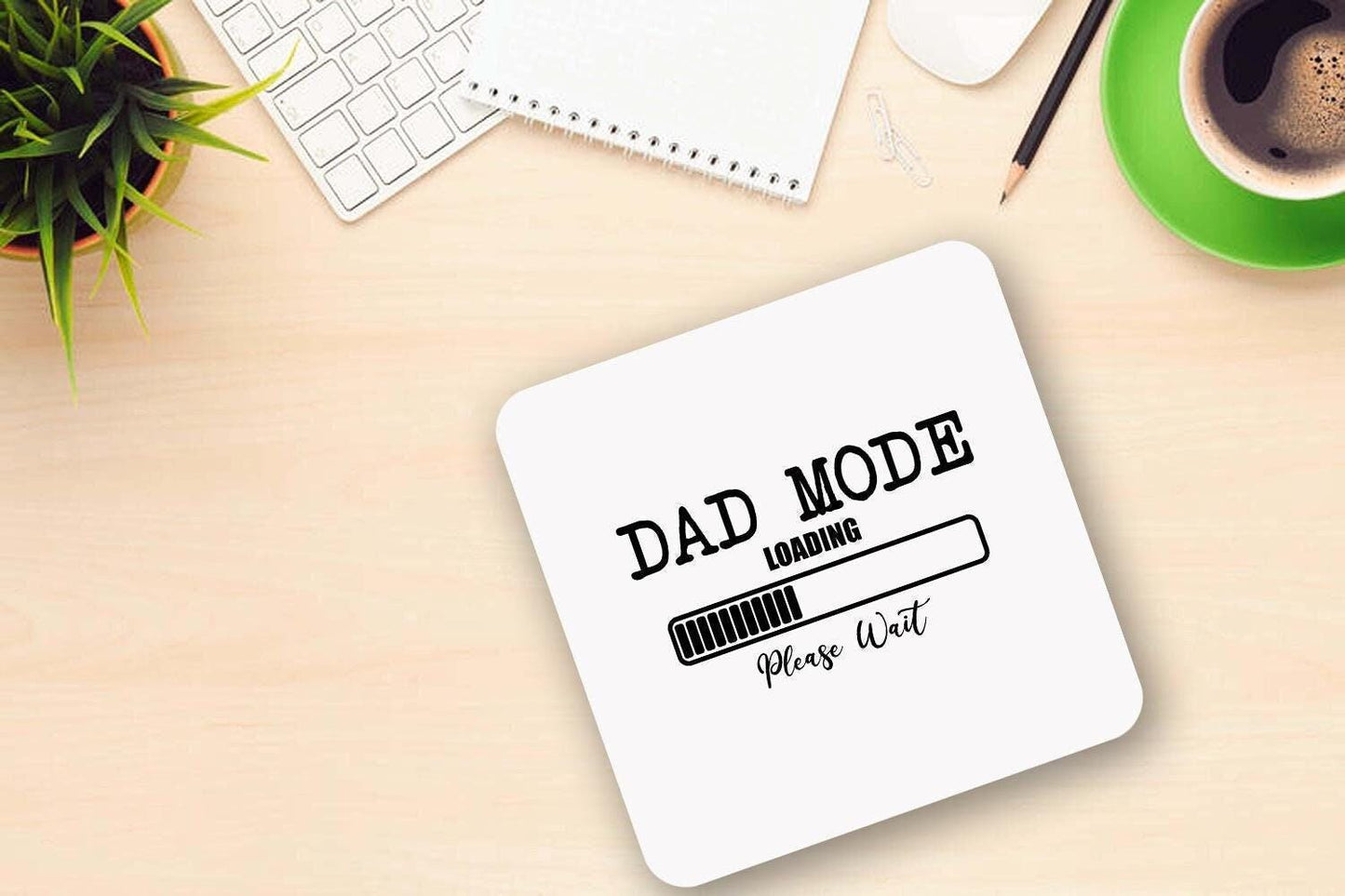 Dad Mode Loading Please Wait - Funny Laugh Novelty Mug & Coaster Coffee Tea Cup Gift