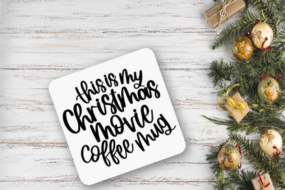 Christmas Movie Mug & Coaster Gift Set Xmas Winter Holiday Friend Gifts Keepsake