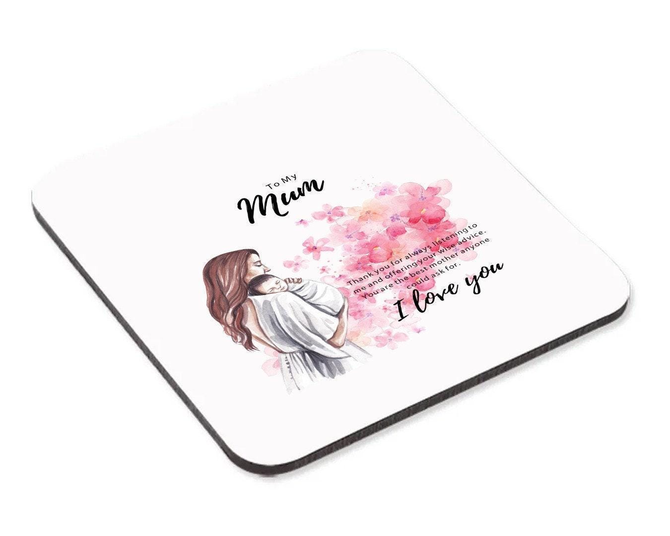 I Love You Mum Mug & Coaster Set - Novelty Gift