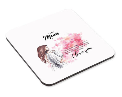I Love You Mum Mug & Coaster Set - Novelty Gift