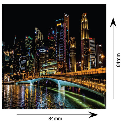 Singapore Skyline 3d Light Switch Sticker Cover Vinyl Skin Wall Decal Decor