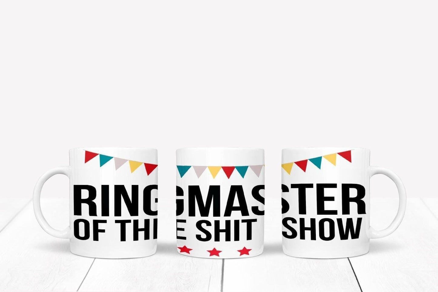 Ringmaster Of Shit Show Mug & Coaster Gift Set Funny Present For Boss Coffee Cup