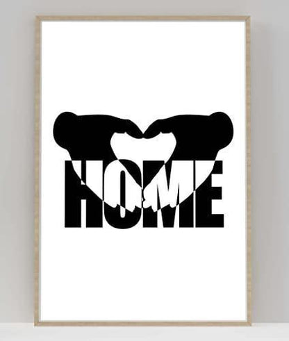 Love Home Heart Inspirational Positive Quote Poster Art Print Wall