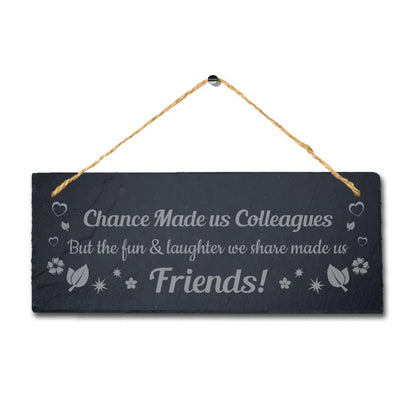 The Fun And Laughter We Share Made Hanging Slate Friendship Day Gift Plaque Sign