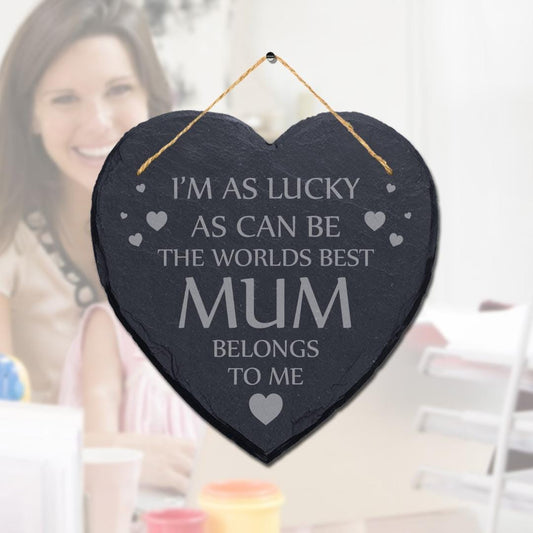 I Love You Mum Gifts Slate Sign For Birthday Someone Special Mummy Mothers Day Plaque