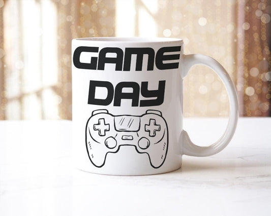 Game Day Mug & Coaster Set Novelty Gamer Gaming Christmas Funny Birthday Gift