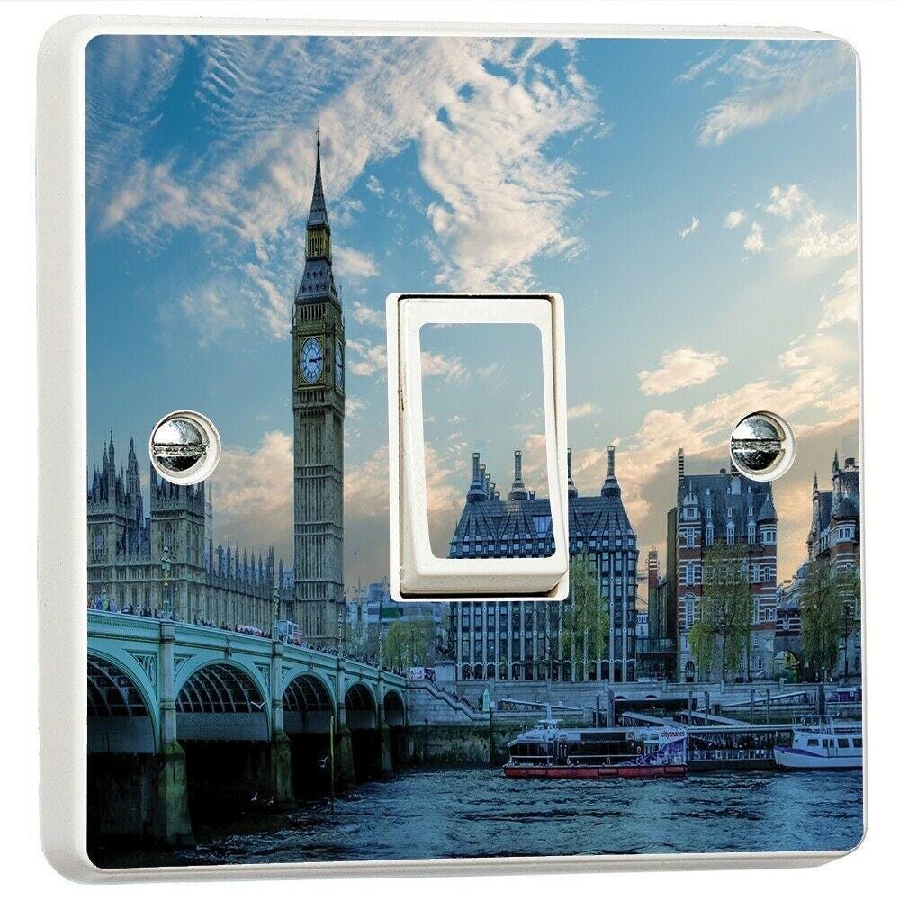 London Westminster England Light Switch Sticker Cover Vinyl Skin Wall Decal