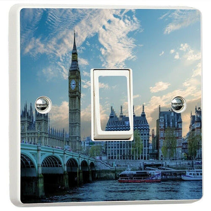 London Westminster England Light Switch Sticker Cover Vinyl Skin Wall Decal
