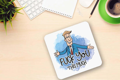 Mug & Coaster Tea Coffee Cheeky Rude Humour Novelty Office Birthday Gift Set Present Joke