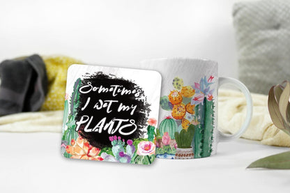 Funny Gardeners Mug & Coaster Gift Set Ladies Gardening Garden Lovers Gift Allotment Cup