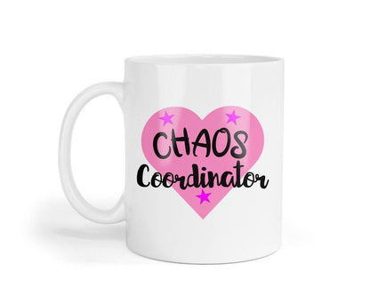Funny Chaos Coordinator - Ceramic Novelty Mug & Coaster Coffee Tea Cup Office Workspace Gift