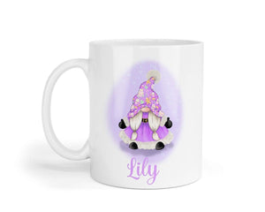 Personalised Gonk Mug & Coaster Set, Custom Name Christmas Gift