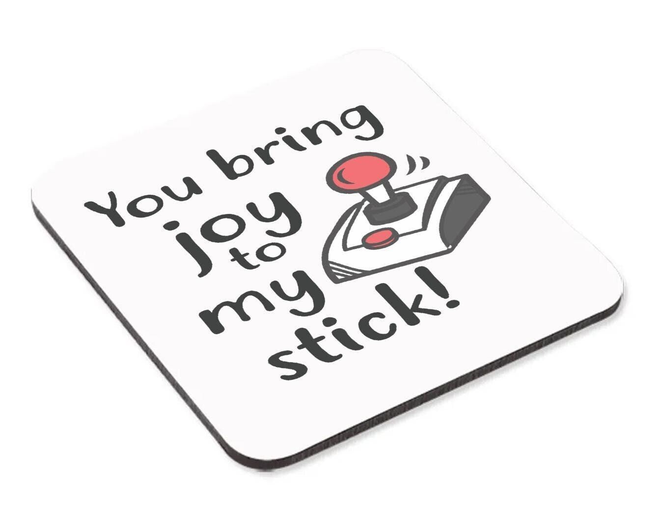 Joystick Mug & Coaster Set Novelty Gamer Gaming Handle Christmas Coffee Tea Gift