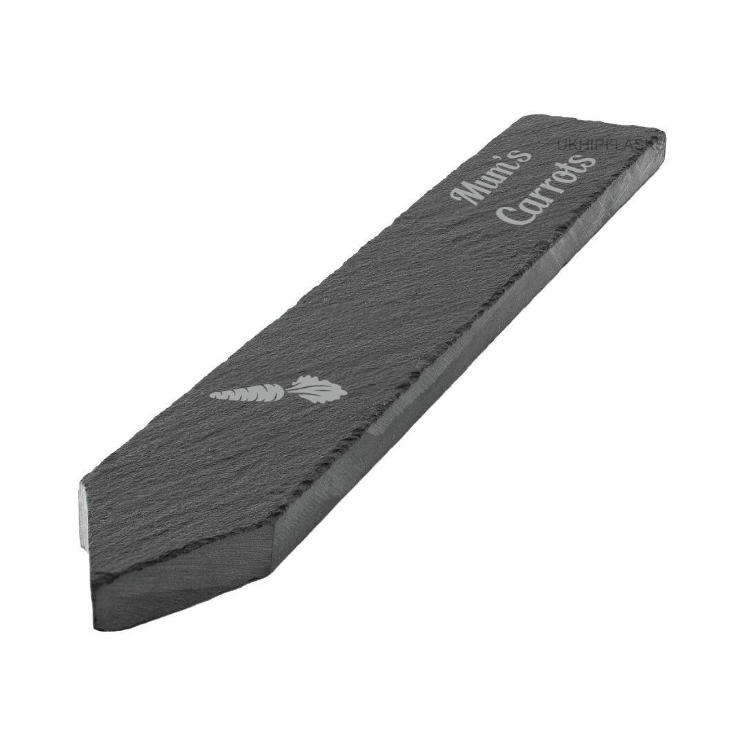 Personalised Slate Outdoor Plant Vegetables Fruits Marker: Laser Engraved Garden Labels
