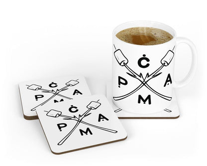 Camp Mug & Coaster Set: Adventure Camping Gift