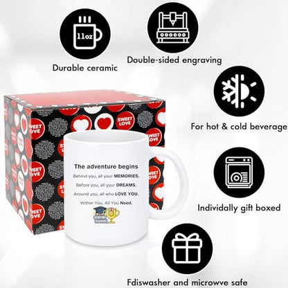 Mens Gifts for Christmas Graduation Her Him | Ceramic Coffee Mug | 11 OZ