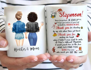 Custom Step Mom from Daughter Personalized | Customised Coffee Mug | 11 OZ
