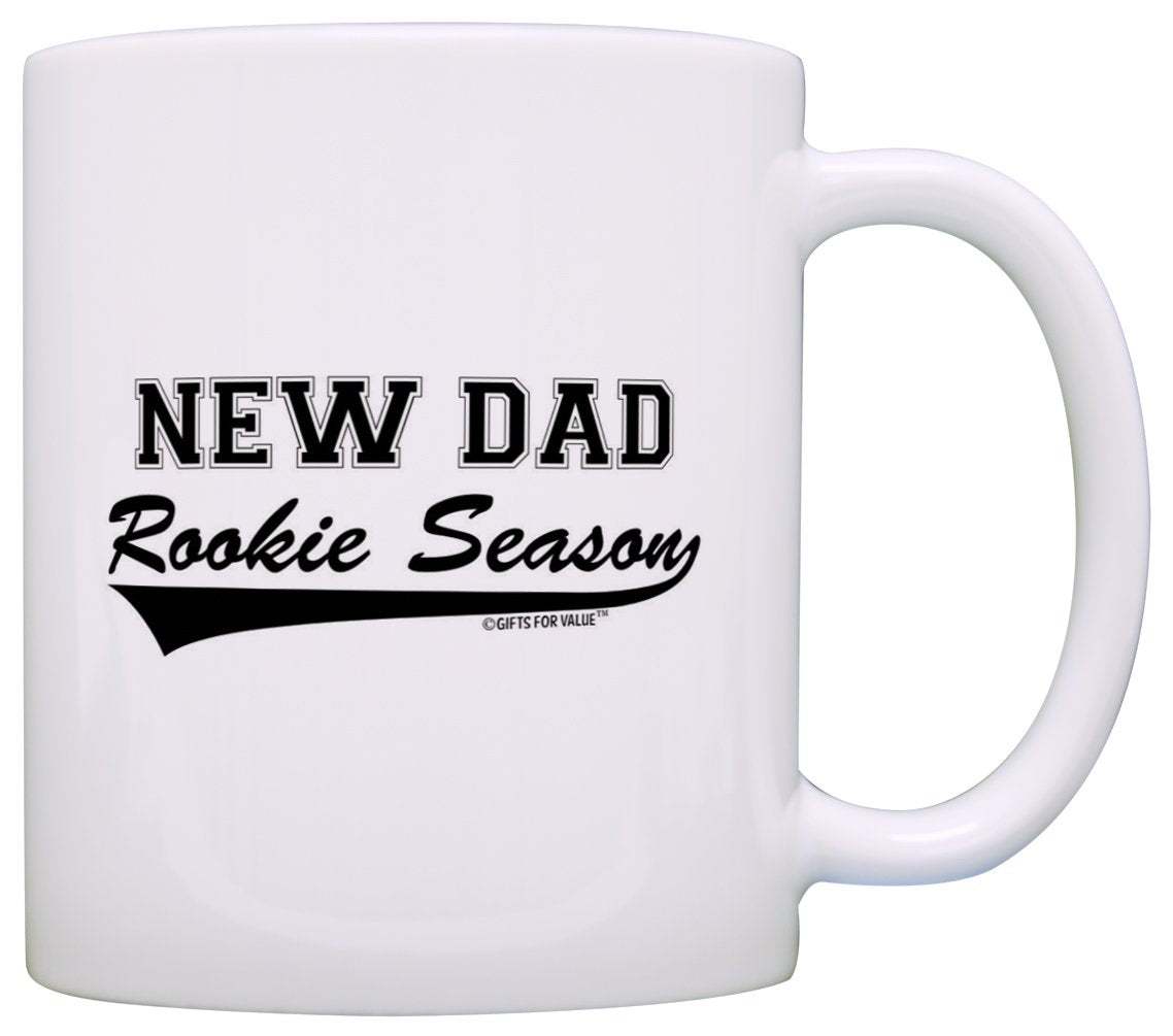Dad to Be For Men New Dad Rookie Season First Time Father | Ceramic Coffee Mug | Father's Day Gift | Stylish Printed Design | Tea & Coffee Cup | 11oz