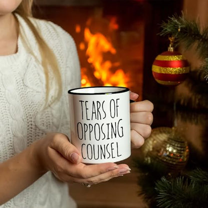 Lawyer Gifts for Women Tears of Opposing | Ceramic Coffee Mug | 11 OZ