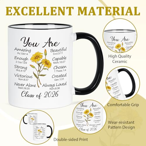 2026 Graduation Gifts Religious Christian | Ceramic Coffee Mug | 11 OZ