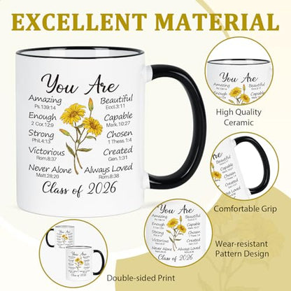 2026 Graduation Gifts Religious Christian | Ceramic Coffee Mug | 11 OZ