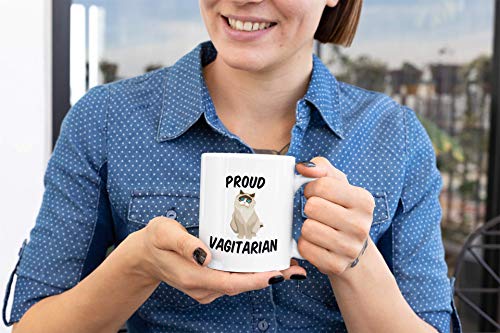 Funny LGBT Proud Vagitarian Lesbian Idea for | Ceramic Coffee Mug | 11 OZ