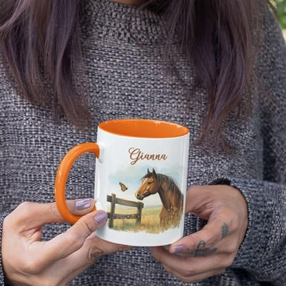 Unique Animal Themed Accent Custom Name | Customised Coffee Mug | 11 OZ