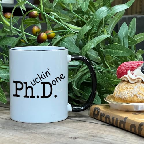 Phd Graduation Gift for Done Women Men Doctor | Ceramic Coffee Mug | 11 OZ