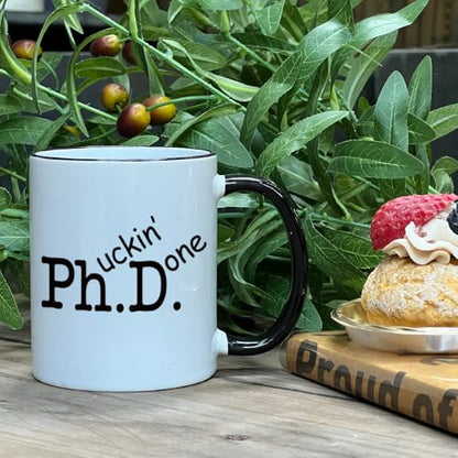 Phd Graduation Gift for Done Women Men Doctor | Ceramic Coffee Mug | 11 OZ
