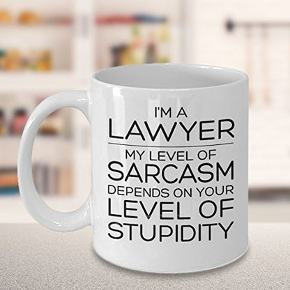 MB10 PROUD GIFTS Lawyer Funny Sarcastic Best | Ceramic Coffee Mug | 11 OZ