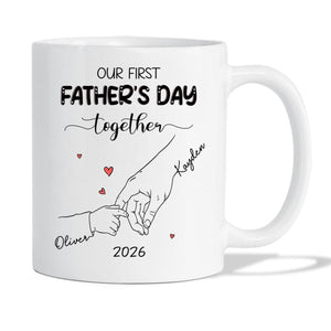 Our First Father's Day Together Tea | Ceramic Coffee Mug | Father's Day Gift | Stylish Printed Design | Tea & Coffee Cup | 11oz