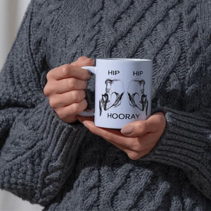 Cheerful Celebration with Hip Hooray Print Fun | Ceramic Coffee Mug | 11 OZ