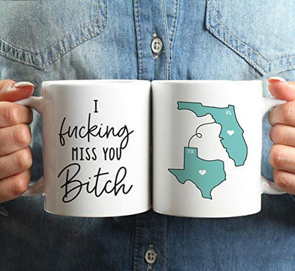 Funny Rude Long Distance Self Isolation Funny | Ceramic Coffee Mug | 11 OZ