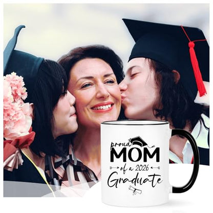 YHRJWN Graduation Gift for Mom Proud of A 2026 | Ceramic Coffee Mug | 11 OZ