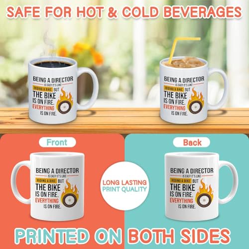 Director Being A Is Easy Like Riding Bike | Ceramic Coffee Mug | 11 OZ