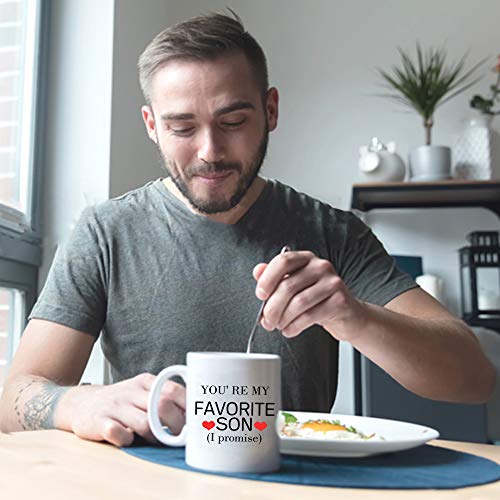 aiyaya Funny Gifts for Son from Mom You are My | Ceramic Coffee Mug | 11 OZ