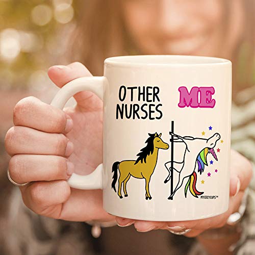 Other Nurses Me Unicorn Registered Nurse | Ceramic Coffee Mug | 11 OZ