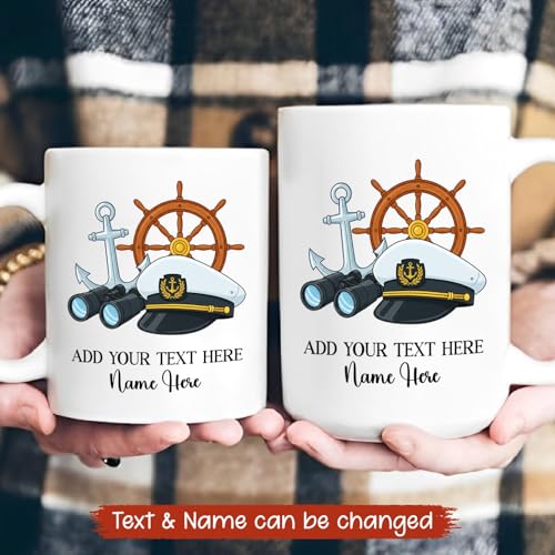 Captain Gifts For Sailor Men Women | Customised Coffee Mug | 11 OZ