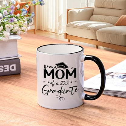 YHRJWN Graduation Gift for Mom Proud of A 2026 | Ceramic Coffee Mug | 11 OZ