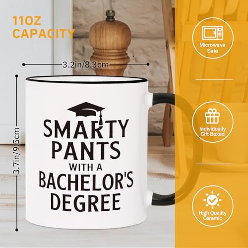 Petalsun Bachelors Degree Graduation Gifts for | Ceramic Coffee Mug | 11 OZ