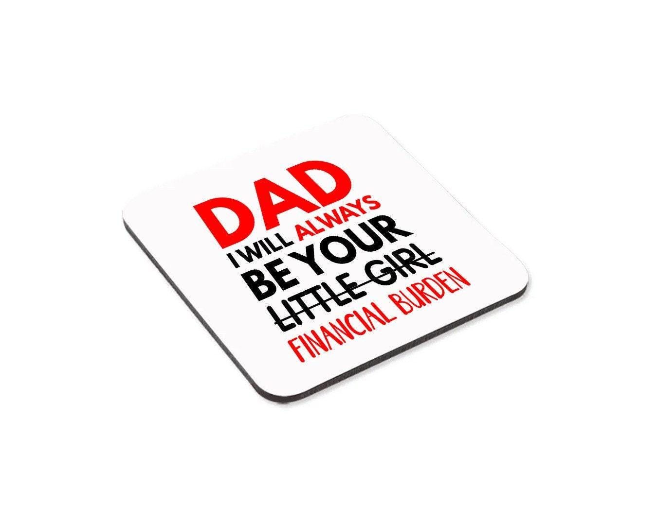Funny Dad Mug & Coaster Set Funny Birthday Christmas Tea Gift