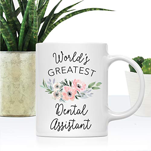 Gift for Women World s Greatest Dental | Ceramic Coffee Mug | 11 OZ