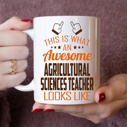Awesome Agricultural Sciences Teacher This Is | Ceramic Coffee Mug | 11 OZ
