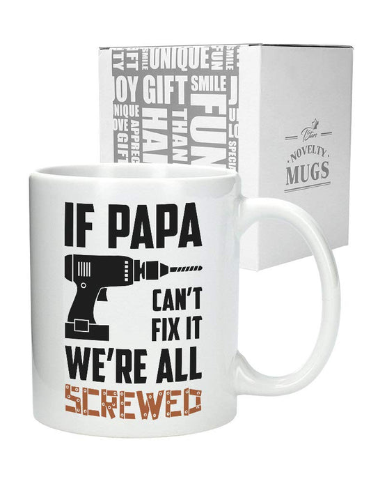 Dad for Papa from Daughter Son Funny Coffee Mugs For Dads 15 Ounce White | Ceramic Coffee Mug | Father's Day Gift | Stylish Printed Design | Tea & Coffee Cup | 11oz