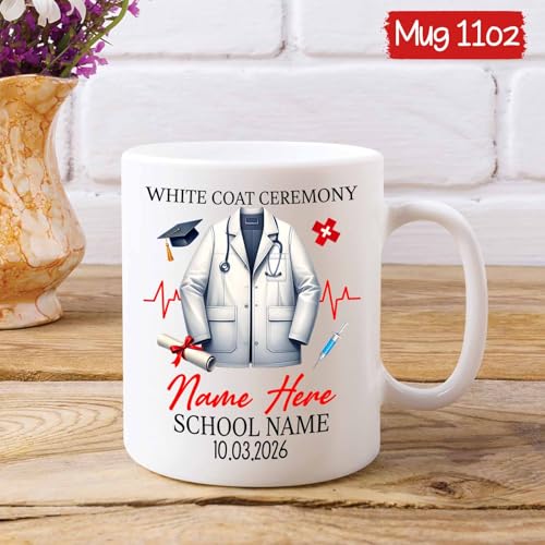 Personalized Coat Ceremony Custom Name | Customised Coffee Mug | 11 OZ