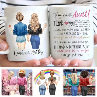 Custom Aunt from Niece Mother s Gifts for | Customised Coffee Mug | 11 OZ