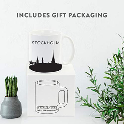 Tourist Travel Souvenir Gift Stockholm Sweden | Ceramic Coffee Mug | 11 OZ