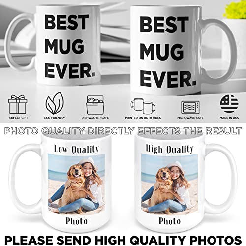 Custom Photo 11- Personalized w Picture | Customised Coffee Mug | 11 OZ